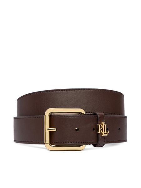 LAUREN RALPH LAUREN Pasek 412968765014 Brązowy. Brązowe paski Lauren Ralph Lauren, bez wzorów, ze skóry. Za 422.99 zł.