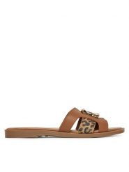 MEXX Klapki MX/024C-EST Brązowy. Brązowe klapki Mexx, bez wzorów, ze skóry, bez obcasa. Za 229.99 zł.