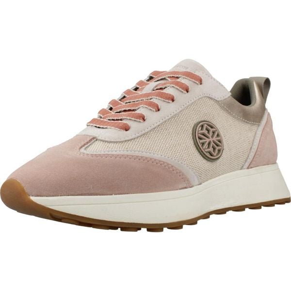 Buty GEOX D AMABEL Rose. Czerwone trekkingi Geox, z materiału, trekkingowe. Za 283.99 zł.