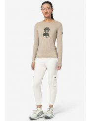 Super.natural Bojówki funkcyjne "City" w kolorze białym rozmiar: M. Białe spodnie dresowe super.natural, m, bez wzorów, z materiału, z podwyższonym stanem, outdoorowe. Za 252.99 zł.