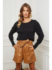 So Cachemire Sweter "Dolly" w kolorze czarnym rozmiar: XL. Czarne swetry So Cachemire, xl, bez wzorów, z kaszmiru, bez ramiączek. Za 208.45 zł.