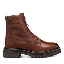 Trapery Geox. Brązowe trapery i śniegowce Geox. Za 639.99 zł.
