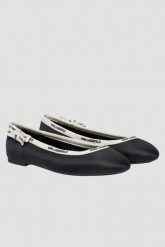 KARL LAGERFELD Czarne damskie baleriny KARO, Rozmiar 40. Czarne baleriny KARL LAGERFELD, bez wzorów, bez obcasa. W wyprzedaży za 599.99 zł.