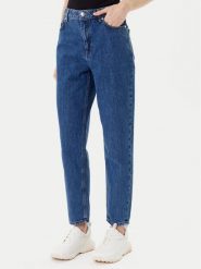 HUGO Jeansy Garlene 50542462 Niebieski Mom Fit. Niebieskie jeansy Hugo, bez wzorów. Za 549.99 zł.