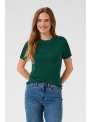 Kaffe Koszulka w kolorze zielonym rozmiar: XL. Zielone bluzki Kaffe, xl, bez wzorów, z koronki, bez kołnierzyka, bez ramiączek. Za 56.99 zł.