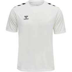 Koszulka Hummel Core Poly. Białe bluzki Hummel, xl, bez wzorów, z materiału, sportowe, bez kołnierzyka, bez ramiączek. Za 163.50 zł.