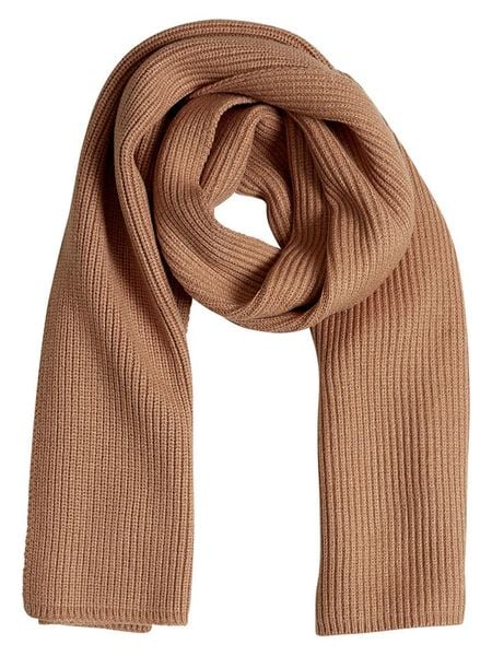 MOSS COPENHAGEN Szal "Rachelle" w kolorze karmelowym rozmiar: onesize. Brązowe szaliki Moss Copenhagen, bez wzorów, z materiału. Za 130.50 zł.