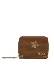 Roxy Portfel Lisette Emby ERJAA04426 Brązowy. Brązowe portfele Roxy, bez wzorów, z materiału. Za 109.99 zł.