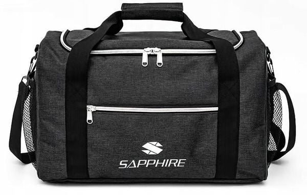 Torba sportowa Sapphire ST-130. Czarne torby na ramię Sapphire, bez wzorów, z materiału, klasyczne, na ramię, duże, bez dodatków. Za 45.00 zł.