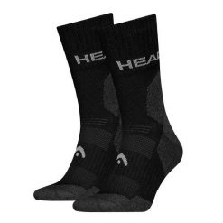 Skarpety Unisex HEAD z pakietu 2 - Hiking All Climates Crew 2P. Czarne skarpety Head, bez wzorów, z materiału. Za 73.40 zł.