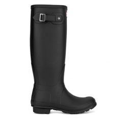 Kalosze Hunter. Czarne kalosze Hunter, bez wzorów. Za 419.99 zł.