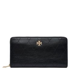 Portfel Tory Burch. Czarne portfele Tory Burch, bez wzorów. Za 1,424.00 zł.