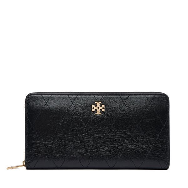 Portfel Tory Burch. Czarne portfele Tory Burch, bez wzorów. Za 1,424.00 zł.