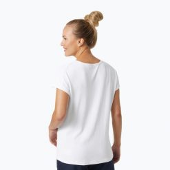 Koszulka damska Helly Hansen Crewline Top. Białe koszulki sportowe Helly Hansen, bez wzorów, bez ramiączek. Za 243.50 zł.