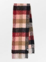 Becksöndergaard Szal w kolorze jasnoróżowo-czerwono-czarnym - 200 x 35 cm rozmiar: onesize. Różowe szaliki Becksöndergaard, bez wzorów, z materiału. Za 295.99 zł.