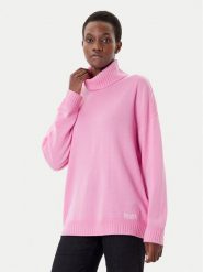 Liu Jo Sport Golf TF5179 MS026 Różowy Regular Fit. Czerwone golfy Liu Jo Sport, xxl, bez wzorów, z wełny, bez ramiączek. Za 949.99 zł.