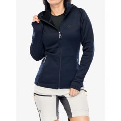 Bluza z kapturem damska Didriksons Anneli Full Zip 2. Niebieskie bluzy Didriksons, xs, bez wzorów, z kapturem. Za 282.99 zł.