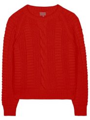 Herrlicher Sweter "Nelline" w kolorze czerwonym rozmiar: XS. Czerwone swetry Herrlicher, xs, bez wzorów, ze splotem, bez ramiączek. Za 136.45 zł.