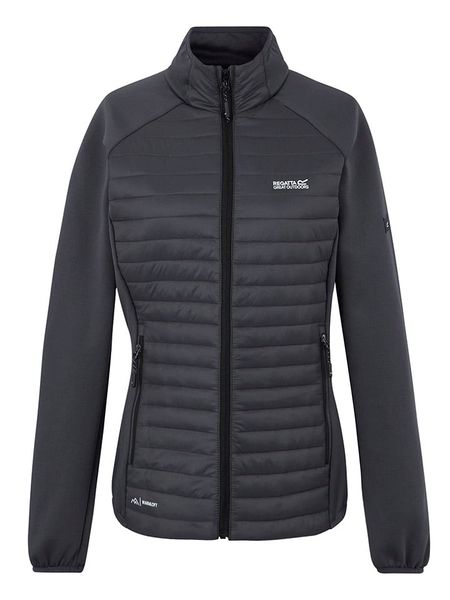 Regatta Kurtka hybrydowa "Clumber" w kolorze antracytowym rozmiar: 42. Czarne kurtki sportowe Regatta, bez wzorów, z puchu, bez kaptura, outdoorowe. Za 152.98 zł.