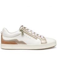 Geox Sneakersy "Blomiee" w kolorze złoto-białym rozmiar: 40. Białe trampki Geox, bez wzorów, bez zapięcia. Za 245.95 zł.