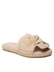 Manebi Espadryle Sandals With Knot M 1.1 JK Beżowy. Brązowe espadryle Manebi, bez wzorów, ze skóry, bez obcasa, bez zapięcia. Za 449.99 zł.