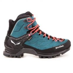 Buty trekkingowe damskie Salewa Mtn Trainer Mid Gtx. Brązowe trekkingi Salewa, z gumy, za kostkę, trekkingowe. Za 1,204.00 zł.