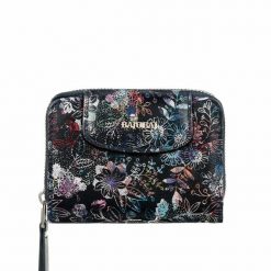 Damski portfel skórzany z suwakiem BajuBaj PD1255s23. Niebieskie portfele bez wzorów, ze skóry. Za 169.00 zł.