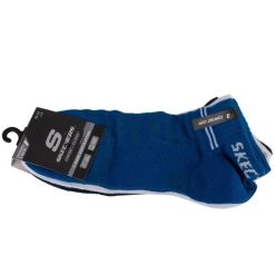 Skarpetki sportowe dla dorosłych 3PPK Unisex Mesh Ventilation Quarter Socks. Białe skarpety Skechers, bez wzorów, z meshu. Za 29.99 zł.