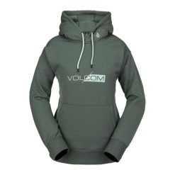 Bluza snowboardowa damska Volcom Core Hydro Hoodie. Szare bluzy Volcom, na zimę, xs, bez wzorów, bez kaptura. Za 159.99 zł.