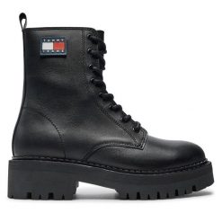 Trapery Tommy Jeans. Czarne trapery i śniegowce Tommy Jeans, z jeansu. Za 799.99 zł.