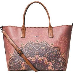 Desigual Torebka Bols Tekila Sunrise Holbox Cognac 19WAXP21 6042. Brązowe torebki klasyczne Desigual, bez wzorów, bez dodatków. Za 370.00 zł.