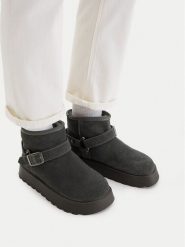 G-Star Raw Śniegowce CEO-ZEHRA-01 Szary. Szare trapery i śniegowce G-Star, ze skóry. Za 329.99 zł.