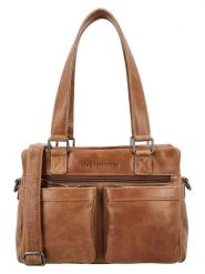 HIDE & STITCHES Skórzana torebka w kolorze jasnobrązowym - 27 x 18 x 10 cm rozmiar: onesize. Brązowe torby na ramię HIDE & STITCHES, bez wzorów, z materiału, na ramię, bez dodatków. Za 252.99 zł.