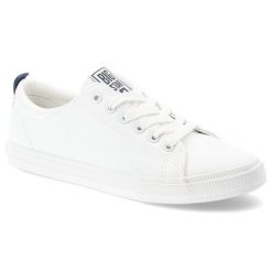 Białe Trampki Big Star Sportowe Obuwie Damskie. Białe obuwie sportowe Big Star, na lato, z gumy, bez zapięcia. Za 149.00 zł.