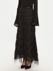 Bruuns Bazaar Spódnica maxi Ajwa BBW4196 Czarny Regular Fit. Czarne spódnice Bruuns Bazaar, bez wzorów, z syntetyku, maxi. Za 379.99 zł.