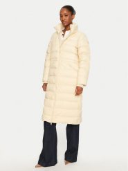 Tommy Hilfiger Płaszcz zimowy WW0WW43553 Beżowy Regular Fit. Brązowe płaszcze TOMMY HILFIGER, na zimę, l, bez wzorów, z syntetyku, bez kaptura. Za 979.99 zł.