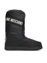LOVE MOSCHINO Śniegowce JA24032G1NISA000 Czarny. Czarne trapery i śniegowce Love Moschino, z materiału. Za 579.99 zł.