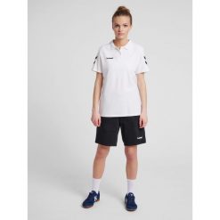 Koszulka tenisowa polo damska Hummel Go Cotton Polo Woman. Białe koszulki polo Hummel, l, bez wzorów, bez kołnierzyka, bez ramiączek. Za 101.00 zł.