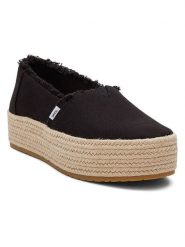 TOMS Espadryle w kolorze czarnym rozmiar: 43,5. Czarne espadryle Toms, bez wzorów, bez obcasa, na platformie, bez zapięcia. Za 173.99 zł.