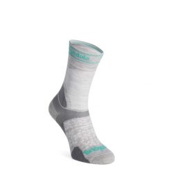 Skarpety biegowe damskie Bridgedale Trail Run Ultralight Zero Merino Sport Boot. Szare skarpety Bridgedale, bez wzorów. Za 86.89 zł.