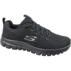 Adidasy Skechers Get Connected, Kobiety. Czarne obuwie sportowe Skechers, z materiału, bez zapięcia, trekkingowe, Skechers Sport. Za 271.00 zł.