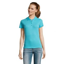 Damska Koszulka Polo Passion. Fioletowe koszulki polo SOL'S, m, bez wzorów, bez kołnierzyka, bez ramiączek. Za 68.99 zł.