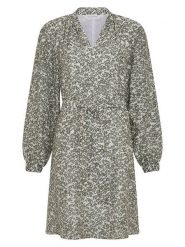 MOSS COPENHAGEN Sukienka w kolorze khaki rozmiar: M. Brązowe sukienki Moss Copenhagen, na co dzień, m, bez wzorów, z tkaniny, bez kołnierzyka, bez ramiączek, midi, proste. Za 199.45 zł.