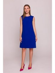 Stylove Sukienka w kolorze niebieskim rozmiar: L. Niebieskie sukienki Stylove, na co dzień, l, bez wzorów, bez kołnierzyka, bez ramiączek, mini, proste. Za 253.45 zł.
