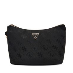 Kosmetyczka Guess. Czarne kufry i kosmetyczki Guess, z aplikacjami, z materiału, bez dodatków. Za 264.99 zł.