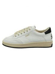 GANT Footwear Skórzane sneakersy w kolorze biało-beżowym rozmiar: 37. Białe trampki GANT Footwear, bez wzorów, bez zapięcia. Za 237.73 zł.