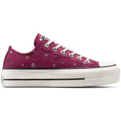 Buty sportowe Converse Chuck Taylor All Star Lift. Fioletowe obuwie sportowe Converse, bez zapięcia. Za 490.00 zł.