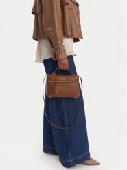 GINO ROSSI Torebka EO-LX10265 Brązowy. Brązowe torebki klasyczne Gino Rossi, bez wzorów, z materiału, bez dodatków. Za 229.99 zł.