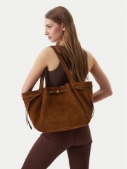 Tory Burch Torebka 178158 Brązowy. Brązowe torebki klasyczne Tory Burch, bez wzorów, ze skóry, bez dodatków. Za 3,069.00 zł.