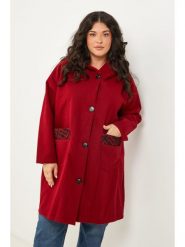 Curvy Lady Kurtka przejściowa w kolorze czerwonym rozmiar: 40/42. Czerwone kurtki Curvy Lady, bez wzorów, bez kaptura. Za 194.95 zł.